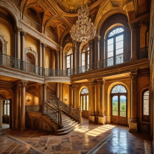 ornate room,staircase,royal interior,moritzburg palace,outside staircase,europe palace,entrance hall,baroque,palladianism,grandeur,hallway,foyer,driehaus,palaces,residenz,staircases,chateau,chateauesque,rudolfinum,cochere,Art,Classical Oil Painting,Classical Oil Painting 08