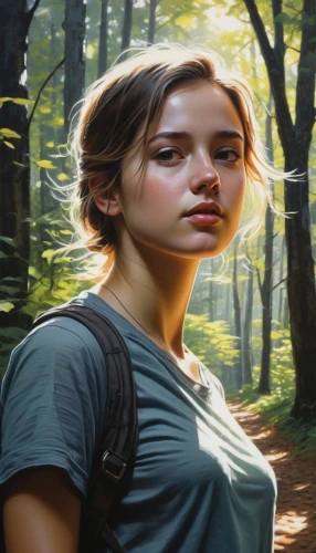 arrietty,world digital painting,sci fiction illustration,girl with tree,lara,katniss,digital painting,liesel,forest background,mystical portrait of a girl,annabeth,tlou,portrait background,girl in a long,girl in t-shirt,landscape background,game illustration,overpainting,background image,lori,Conceptual Art,Fantasy,Fantasy 12