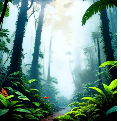 tropical forest,rainforests,rainforest,rain forest,cartoon video game background,forest background,forest landscape,forests,nature background,green forest,forest,elven forest,forest floor,the forest,jungles,world digital painting,endor,cartoon forest,forest path,forestland,Conceptual Art,Sci-Fi,Sci-Fi 23