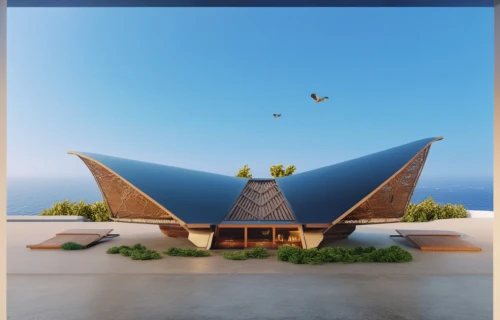 dunes house,roof landscape,amanresorts,cubic house,folding roof,futuristic architecture,house roof,earthship,pool house,modern architecture,holiday villa,roof domes,cube house,cube stilt houses,house roofs,frame house,beach house,house shape,tropical house,dymaxion,Photography,General,Realistic