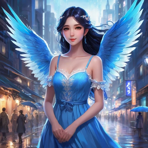 angel girl,angel,angelman,angel wings,qianwen,seraphim,xianwen,anjo,vintage angel,angelil,angel wing,fantasy picture,yangmei,fairy queen,baroque angel,winged heart,fantasy art,belldandy,angelnote,fantasy portrait,Illustration,Realistic Fantasy,Realistic Fantasy 01