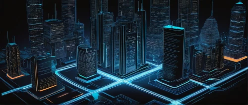 cybercity,tron,cybertown,metropolis,cybernet,cyberscene,cyberport,cyberia,futuristic landscape,cityscape,cyberworld,cyberview,synth,microdistrict,fractal lights,electroluminescent,cybertron,futuristic,hypermodern,matrix,Illustration,Paper based,Paper Based 21