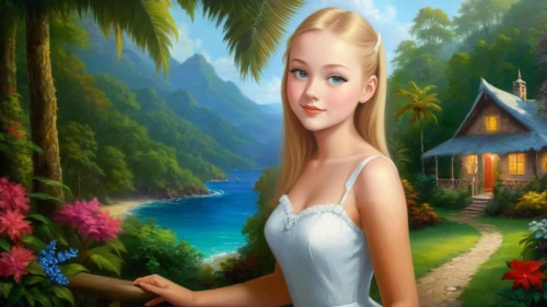 landscape background,girl in the garden,fantasy picture,nature background,background view nature,children's background,fairy tale character,cartoon video game background,housemaid,thumbelina,3d background,forest background,fantasy art,love background,tropical house,home landscape,creative background,art painting,blonde woman,fairyland
