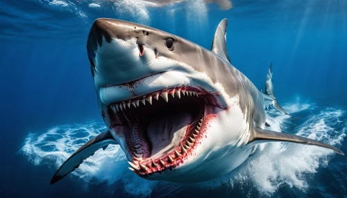 great white shark,requin,ijaws,megalodon,carcharodon,temposhark,mayshark,shark,tigershark,jaws,tiburones,nekton,houndshark,eburones,loanshark,macrocephalus,hammerhead,hammerheads,sharky,porbeagle,Photography,General,Realistic