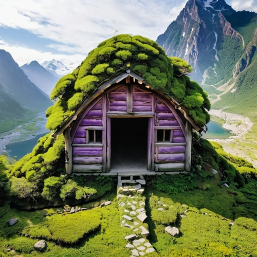house in mountains,mountain huts,lonely house,mountain hut,little house,house in the mountains,alpine hut,miniature house,small house,icelandic houses,farm hut,fairy house,wooden hut,small cabin,home landscape,norway,alpine pastures,danish house,the cabin in the mountains,northern norway,Illustration,Vector,Vector 05
