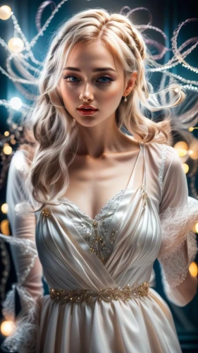 galadriel,daenerys,sigyn,white rose snow queen,fantasy woman,ellinor,goddess of justice,fantasy picture,fantasy portrait,the bride,zodiac sign libra,katniss,melian,fairy queen,white lady,arianrhod,cinderella,etheria,the enchantress,vestal