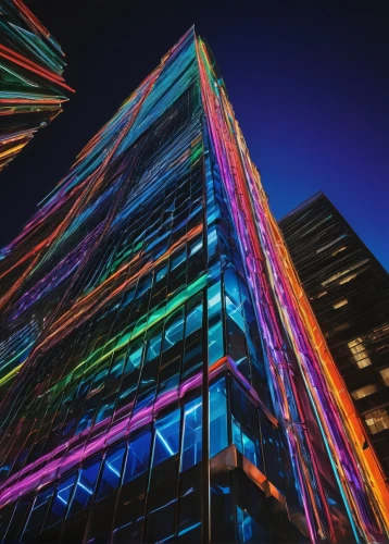 vivid sydney,colored lights,colorful light,colorful facade,abstract rainbow,colorful glass,technicolour,glass facades,glass facade,light graffiti,light art,glass building,light paint,colorful city,lightpainting,flavin,prisms,light painting,abstract corporate,technicolor,Illustration,Japanese style,Japanese Style 20