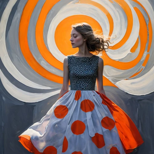flamenco,flamenca,girl in a long dress,whirling,twirl,a girl in a dress,pasodoble,polka dot dress,marimekko,dance with canvases,tanoura dance,anarkali,twirling,lafourcade,vestido,twirled,rankin,bodypainting,ball gown,little girl in wind,Illustration,Abstract Fantasy,Abstract Fantasy 04
