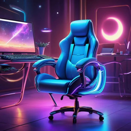 new concept arms chair,chair png,3d render,office chair,cinema 4d,tron,cochair,3d background,lumo,3d rendered,chair,neon human resources,blur office background,renderman,neon light,3d model,ldd,acci,cinema seat,ergonomic,Illustration,Realistic Fantasy,Realistic Fantasy 01
