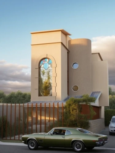 mid century house,drive-in theater,drive in restaurant,mcmansion,3d rendering,gold stucco frame,golf hotel,underground garage,mid century modern,private house,dreamhouse,gated,dunes house,luxury real estate,stucco wall,midcentury,cars cemetry,fordlandia,residential house,suburbicarian