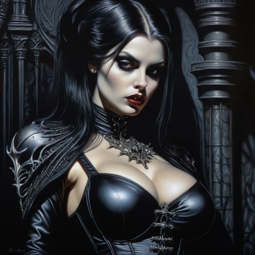 gothic woman,gothic portrait,dark angel,demoness,dark gothic mood,villainess,goth woman,abaddon,vampire woman,countess,gothic style,gothika,gothic,vampire lady,vampira,mistress,pernicious,giger,vampyres,malefic,Conceptual Art,Sci-Fi,Sci-Fi 02