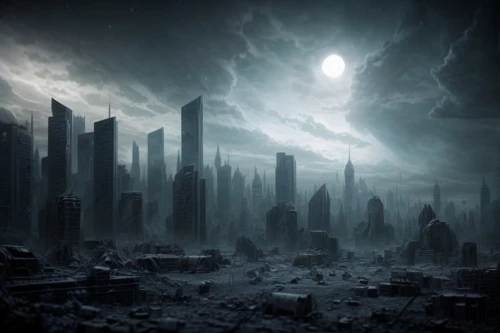 post-apocalyptic landscape,destroyed city,coldharbour,black city,apocalyptic,primordia,apocalyptically,doomsday,barad,jablonsky,coruscant,homeworlds,scarcities,morgul,darktown,cardassia,apocalypses,dark world,futuristic landscape,apocalypse