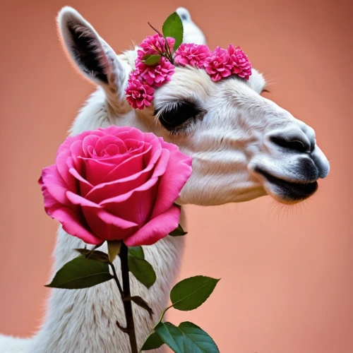 seed cow carnation,flower animal,goatflower,llambias,llambi,romantic rose,canine rose,llama,flower delivery,carnation of india,anglo-nubian goat,roseate,platero,romantic portrait,serenata,camelids,floral greeting,animals play dress-up,arose,kiss flowers,Photography,General,Realistic