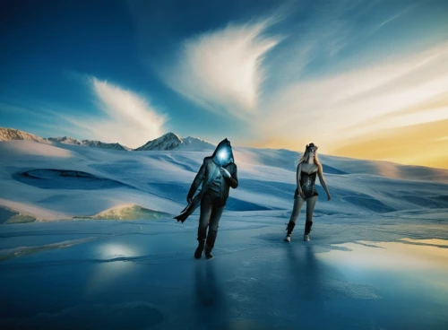 icelanders,photo manipulation,girl on the dune,icewind,photomanipulation,skiers,polarities,icefield,fantasy picture,wintersun,glaciations,cryosphere,salt flat,ice landscape,white sands dunes,icelander,crystallize,enchantments,horizons,salt flats,Photography,Artistic Photography,Artistic Photography 12