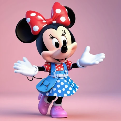minnie mouse,minnie,micky mouse,mouseketeer,mickey,disneymania,mickey mause,disney character,mickeys,tittlemouse,disneytoon,imageworks,micky,disneyfication,3d rendered,disneyfied,3d render,cute cartoon character,imagineering,disney,Unique,3D,3D Character