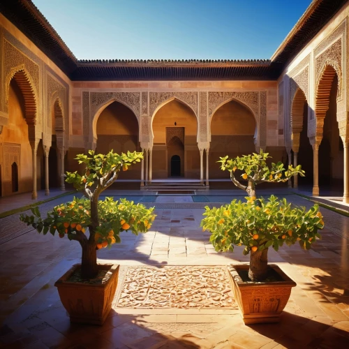 inside courtyard,alcazar of seville,courtyard,persian architecture,quasr al-kharana,umayyad palace,alhambra,ibn tulun,kashan,la kasbah,qasr al kharrana,kasbah,yazd,khaneh,meknes,monastery garden,marrakesh,caravanserai,caravanserais,king abdullah i mosque,Unique,3D,Toy