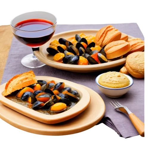 mediterranean diet,grilled mussels,bouillabaisse,mejillones,portobellos,moules,mussels,sauvigne,vinaigrettes,garnacha,auslese,canapes,gourmets,tapas,finger food,antipasti,vrchovina,platters,picquet,aperitifs,Illustration,Realistic Fantasy,Realistic Fantasy 12