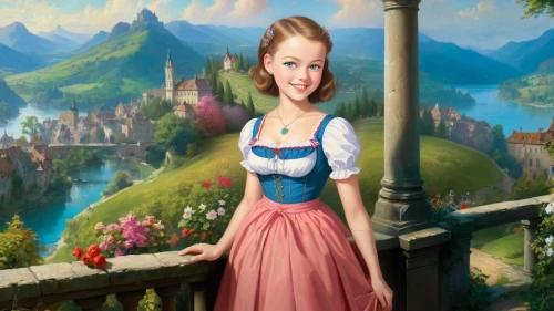 dirndl,rapunzel,dorthy,princess anna,fraulein,fairy tale character,heidi country,prinzessin,nelisse,princess sofia,cendrillon,disney character,storybook character,sound of music,serafina,coppelia,belle,girl in a long dress,gretl,virieu