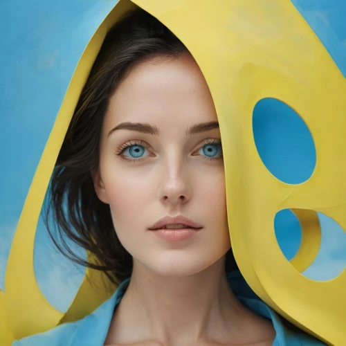 women's eyes,scodelario,heterochromia,blepharoplasty,yellow and blue,blue eyes,acuvue,woman's face,woman face,rhinoplasty,portrait background,the blue eye,blue eye,ukrainian,ojos,yellow background,ukranian,girl in cloth,keratoplasty,woman portrait,Illustration,Black and White,Black and White 32