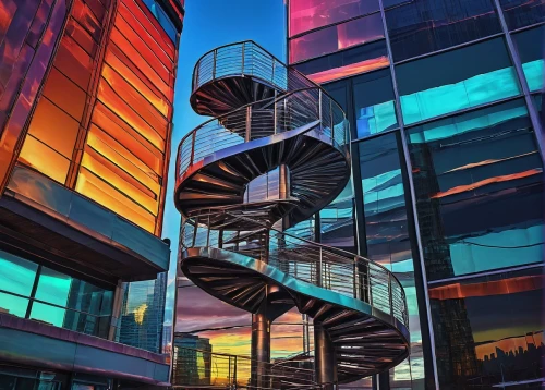 dna helix,spiral staircase,spiral stairs,steel stairs,colorful spiral,escaleras,helix,double helix,staircases,fire escape,stairs to heaven,staircase,escalera,stairways,winding steps,stairway,stairs,stairway to heaven,outside staircase,stairmaster,Conceptual Art,Daily,Daily 32