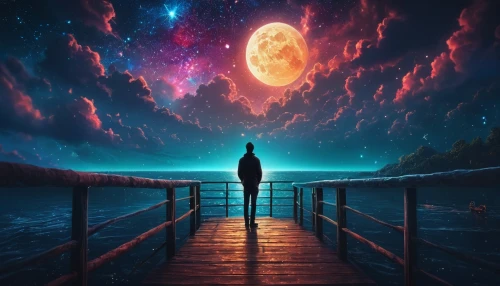 beautiful wallpaper,astronomical,astral traveler,universe,fantasy picture,space art,the universe,photomanipulation,moonwalked,escapism,space,beyond,dimensional,interdimensional,world digital painting,dreamscape,the night sky,the horizon,vast,photo manipulation,Photography,General,Fantasy