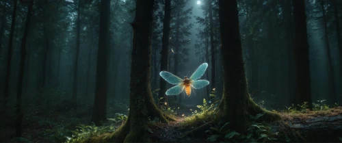 butterfly isolated,fairy forest,fireflies,forest beetle,isolated butterfly,faerie,firefly,faery,blue butterfly background,butterfly background,aurora butterfly,fairies aloft,fairy world,insectivore,forest animal,fairy,photo manipulation,enchanted forest,fantasy picture,little girl fairy