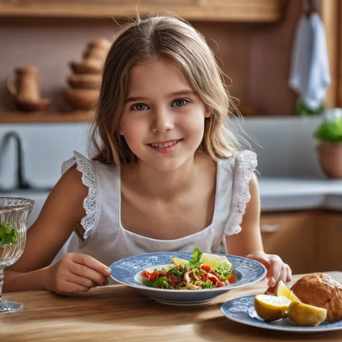girl in the kitchen,girl with cereal bowl,girl with bread-and-butter,apraxia,orthorexia,young girl,alimentos,mediterranean cuisine,food photography,lutein,undernutrition,means of nutrition,nutritionist,mediterranean diet,kotova,micronutrients,children's photo shoot,tableware,microstock,dinnerware