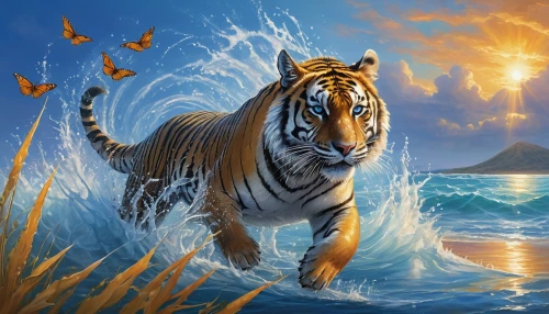 bengal tiger,tiger,asian tiger,tigor,fantasy animal,tigar,tiger png,fantasy picture,siberian tiger,tigershark,tigris,blue tiger,tigress,tigers,fantasy art,tigerle,bengal,world digital painting,bengalensis,tigert,Conceptual Art,Daily,Daily 32