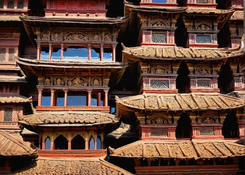pagodas,patan,malana,asian architecture,dzongkhag,benaras,dzongkhags,varanasi,bhaktapur,roof tiles,pashupati,punakha,dzongkha,traditional building,dzongsar,katmandu,row of windows,puram,terracotta,lakpa,Unique,3D,Modern Sculpture