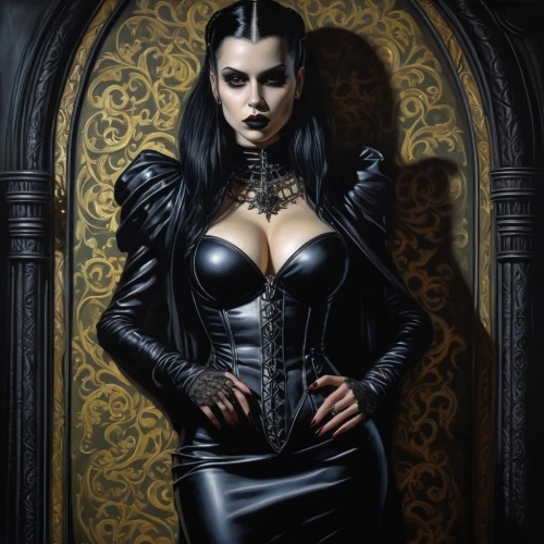 gothic portrait,gothic woman,vampira,goth woman,vampire woman,dark gothic mood,atrix,dark angel,mistress,villainess,countess,gothika,gothic style,vampire lady,gothic,pernicious,zatara,lacrimosa,leatherette,abaddon,Conceptual Art,Sci-Fi,Sci-Fi 02