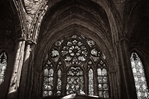 transept,gothic church,cathedral,haunted cathedral,vaulted ceiling,stained glass windows,nidaros cathedral,the cathedral,stained glass window,church windows,cathedrals,cathedra,sagrada familia,stephansdom,batalha,neogothic,church window,sanctuary,markale,hall of the fallen,Illustration,Black and White,Black and White 11