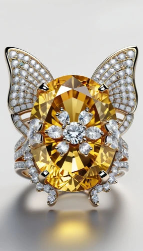 gold spangle,gold diamond,mouawad,cubic zirconia,citrine,gold flower,electrum,faceted diamond,goldsmithing,gemology,bejeweled,golden passion flower butterfly,bejewelled,diamond mandarin,rhinegold,goldkette,diamond jewelry,jeweller,citrina,anello,Unique,3D,3D Character