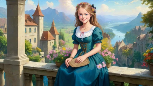 dirndl,girl in a long dress,nelisse,rapunzel,princess anna,belle,girl in a historic way,malon,country dress,fairy tale character,girl in the garden,victorian lady,fantasy picture,fantasyland,scotswoman,housemaid,fraulein,maidservant,cinderella,a girl in a dress