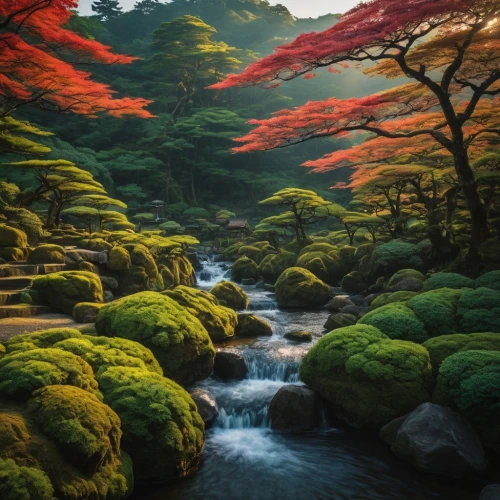 japan landscape,moss landscape,beautiful japan,japan garden,japon,japanese mountains,autumn in japan,the japanese tree,japanese garden,japan,japanese zen garden,kyoto,colorful water,japanese alps,japanese maple,splendid colors,nature landscape,spring in japan,redd,nature wallpaper,Photography,General,Fantasy