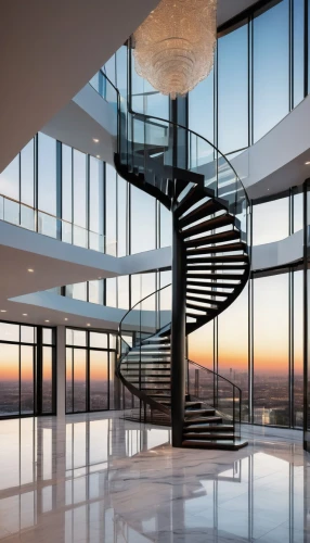 steel stairs,spiral staircase,staircase,staircases,outside staircase,contemporary,stairs,escaleras,modern architecture,spiral stairs,stairway,winding staircase,glass wall,stair,vertigo,stairwell,helix,winners stairs,futuristic architecture,residential tower,Art,Artistic Painting,Artistic Painting 48