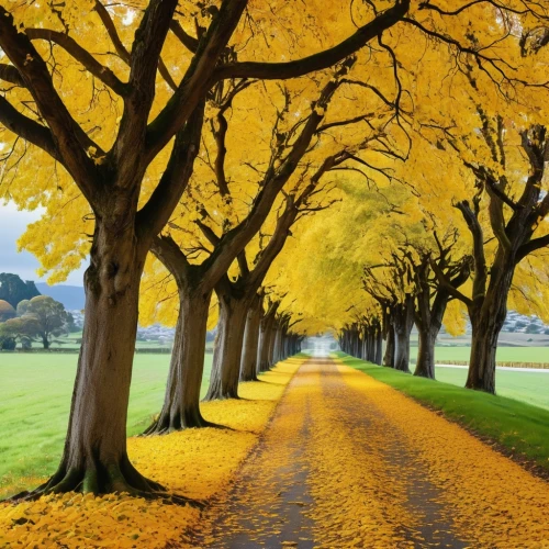 tree lined avenue,golden trumpet trees,tree-lined avenue,yellow leaves,tree lined lane,tree lined path,golden autumn,autumn scenery,autumn trees,autumn background,autumn gold,aa,yellow tabebuia,deciduous trees,tree lined,the trees in the fall,autumn in the park,trees in the fall,yellow,yellow color,Photography,General,Realistic