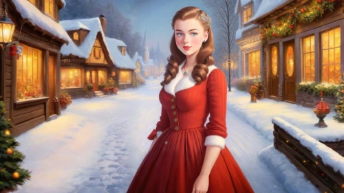 christmas snowy background,suit of the snow maiden,christmas woman,winter background,red coat,christmastide,celtic woman,snow scene,the occasion of christmas,blonde girl with christmas gift,carolers,winter dress,christmasbackground,christmas messenger,christmas landscape,caroling,elfed,heather winter,christmas background,christmas scene
