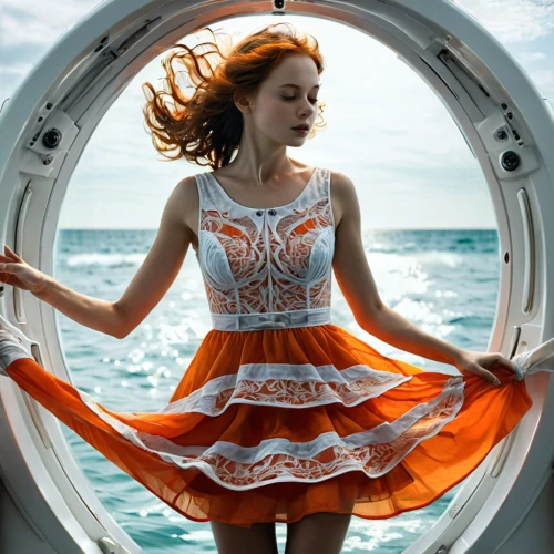porthole,at sea,girl on the boat,image manipulation,photo manipulation,karchner,the sea maid,nautical star,portholes,photoshop manipulation,scarlet sail,spinaway,diving bell,yachtswoman,sea fantasy,lindsey stirling,photomanipulation,whirled,whirlpool,girl with a wheel,Illustration,Realistic Fantasy,Realistic Fantasy 19
