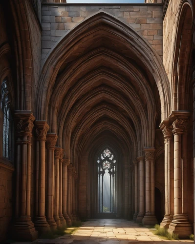 archways,pointed arch,arcaded,monastic,cathedrals,cloistered,theed,buttresses,buttressing,arches,neogothic,vaulted ceiling,archway,transept,buttressed,cloister,cloisters,hall of the fallen,haunted cathedral,altgeld,Art,Artistic Painting,Artistic Painting 34