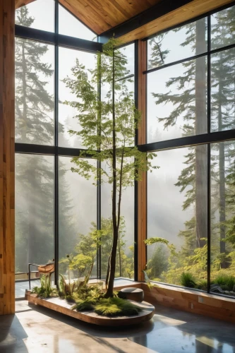 sunroom,the cabin in the mountains,house in mountains,forest house,clayoquot,house in the mountains,wooden windows,wood window,beautiful home,raincoast,tatoosh,alishan,house in the forest,snohetta,home landscape,ryokan,timber house,teahouse,breakfast room,chalet,Illustration,Black and White,Black and White 25