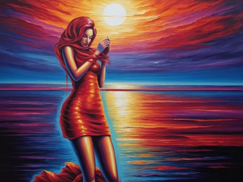 oil painting on canvas,art painting,oil painting,woman with ice-cream,romantic scene,woman playing,glass painting,dream art,dubbeldam,romantic portrait,pintura,woman thinking,pintor,loving couple sunrise,the flute,reflectional,praying woman,woman holding a smartphone,oil on canvas,peinture,Illustration,Realistic Fantasy,Realistic Fantasy 25