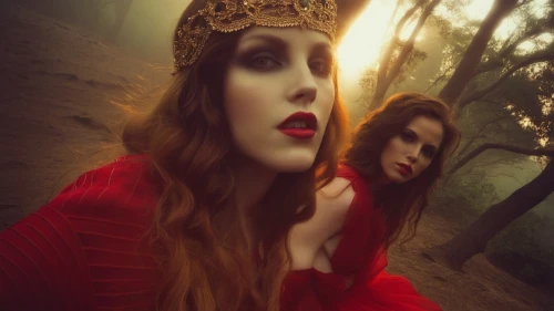 priestesses,gothic portrait,hekate,sorceresses,handmaidens,vampyres,invoking,queenship,red riding hood,sirenia,queen of hearts,dhampir,vampire woman,babalon,consorts,crowns,morgause,covens,vampire lady,photomanipulation,Photography,Artistic Photography,Artistic Photography 14