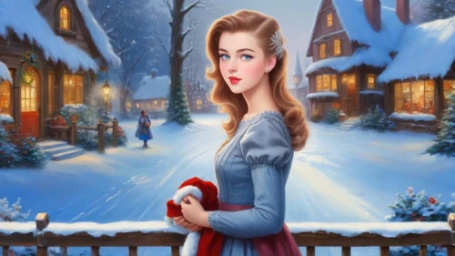 christmas snowy background,winter background,blonde girl with christmas gift,the snow queen,snow scene,suit of the snow maiden,winterplace,christmas woman,christmas background,red coat,christmasbackground,christmas movie,winter dress,caroling,christmastide,christmas trailer,pin up christmas girl,snowflake background,white rose snow queen,christmas scene
