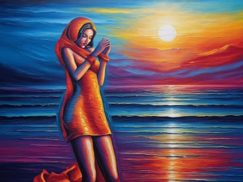 oil painting on canvas,oil painting,art painting,girl with a dolphin,woman playing,pintura,fisherwoman,praying woman,girl on the dune,ariadne,arancio,glass painting,girl on the river,pintor,oil on canvas,amphitrite,woman thinking,pittura,woman with ice-cream,woman holding a smartphone,Illustration,Realistic Fantasy,Realistic Fantasy 25