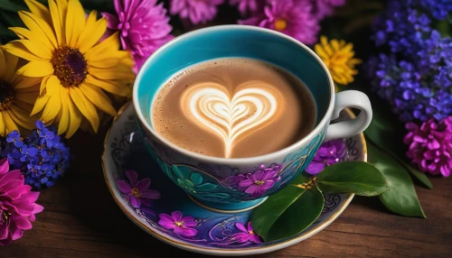 floral with cappuccino,coffee background,tulip background,muccino,cappuccinos,two-tone heart flower,café au lait,cappucino,procaccino,cappuccino,i love coffee,floral heart,capuchino,colorful heart,a cup of coffee,flower background,latte art,deslatte,cute coffee,koffigoh,Photography,Artistic Photography,Artistic Photography 02