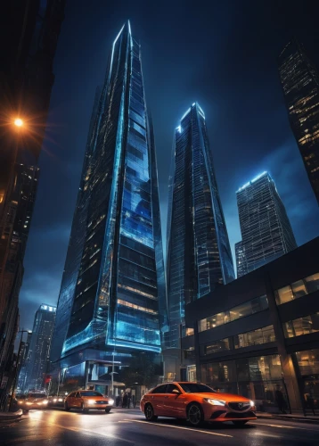 under the moscow city,guangzhou,moscow city,oscorp,shenzen,lexcorp,cybercity,futuristic architecture,supertall,shanghai,the skyscraper,shangai,songdo,shenzhen,chongqing,gotham,tall buildings,urban towers,highrises,changfeng,Art,Artistic Painting,Artistic Painting 38
