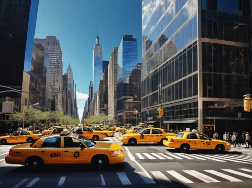 new york taxi,taxicabs,new york streets,newyork,cityscapes,new york,city scape,nyclu,manhattan,taxicab,taxi cab,nytr,reflejo,taxis,big apple,5th avenue,yellow taxi,cabs,cabbies,megacities,Illustration,Japanese style,Japanese Style 09