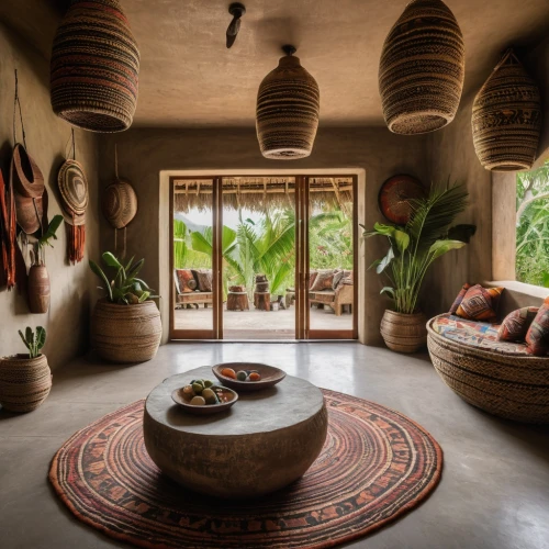 auroville,javanese traditional house,interior decor,moroccan pattern,tagines,earthship,marrakesh,home interior,interior decoration,kilim,calabash,burkina,cabana,ethnic design,contemporary decor,amanresorts,tropical house,coconut shells,boho art style,clay pot,Photography,General,Natural
