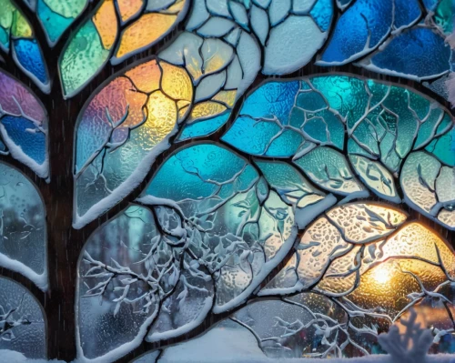 colorful tree of life,winter window,glass painting,stained glass pattern,stained glass,frosted glass pane,stained glass window,glass decorations,glass ornament,colorful glass,stained glass windows,snow on window,glass yard ornament,winter magic,snow tree,christmas landscape,winter landscape,winter background,tree lights,frosted glass,Unique,Paper Cuts,Paper Cuts 08