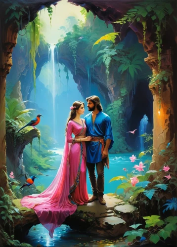 fantasy picture,fairytale,a fairy tale,romantic scene,fairy tale,3d fantasy,fairytales,fantasy art,garden of eden,fairyland,enchanted,wonderlands,sabriel,thumbelina,neverland,enchanted forest,chasm,fairytale characters,fantasy world,fairy world,Conceptual Art,Sci-Fi,Sci-Fi 22
